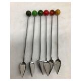 (6) Mid-Century Demitasse Spoons/Stirrers, 8ï¿½L