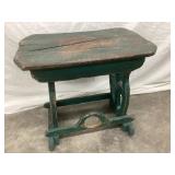 Primitive Painted Wood Side Table, 17ï¿½T, 19