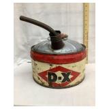 Vintage DX ï¿½Cut Downï¿½ Gas Can, Was 5 Gal.-Now