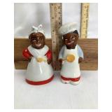 Black Americana Ceramic Shakers ï¿½Made in Occupied