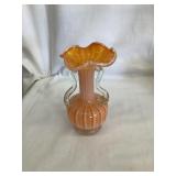 Art Glass 2 Handled Vase, 6ï¿½T, Fenton???