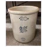 Western Stoneware 20 Gal. Crock, Base & Bottom