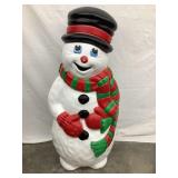 Grand Venture Snowman w/ Red & Green Scarf Blow Mo