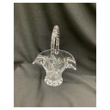 Crystal Glass Basket, 8 1/4ï¿½T