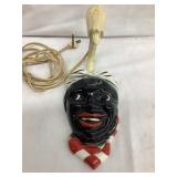 Black Americana Ceramic Reading Light/Wall Lamp,