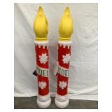 (2) NWT General Foam Plastics Noel
