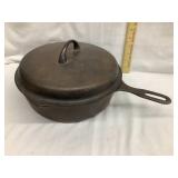 Griswold Cast Iron no. 8 Chicken Pan w/ Lid, 10