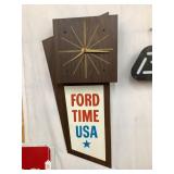 Ford Mid-Century Battery-Op. Wall Clock by The