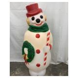 General Foam Plastics Giant Snowman w/ Wreath Blow