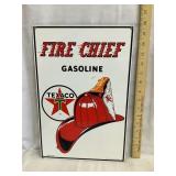1986 Ande Rooney Made Texaco Porcelain Sign, 16ï¿½