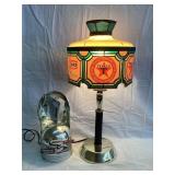 Texaco 75th Ann. Adv. Lamp, Plastic Lamp Shade is