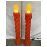 (2) Union Products Inc. Red Christmas Candles