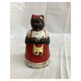 Cast Iron Black Americana Mammy Bank, 3ï¿½T