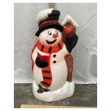 TPI Snowman w/ Birdhouse Blow Mold, 19"T,