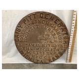 Daisy Pitt Generator Cast Iron Embossed Lid,