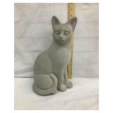 Cement Cat Statue, 14 1/2ï¿½T