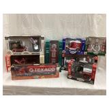 (8) NIB Gearbox Toy Gas & Oil Adv. Trucks &