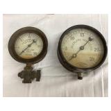 (2) Industrial Pressure Gages, 5 1/4ï¿½ & 4