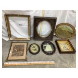 (7) Vintage Frames & Prints, Most With Some