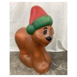 General Foam Plastics Brown Christmas Cub Blow Mol