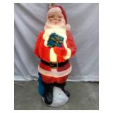 General Foam Plastics Santa w/ Blue Present,