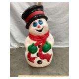 Grand Venture Snowman w/ Red Scarf Blow Mold,