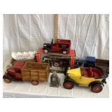 Wood/Plastic Toy Cars & Trucks, (3) Jim Beam