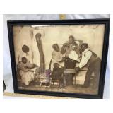 Black Americana Framed Print, Dated 1898, Frame