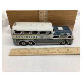 Tin Greyhound Bus Friction Toy, Made in Japan,