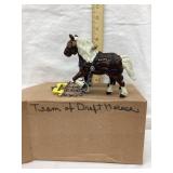 Modern Team of Cast Iron Draft Horse