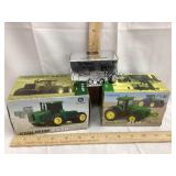 (3) Ertl John Deere 1/64 Scale Toy Show Tractors