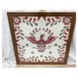 Cross Stitched American Eagle, Frame Dimensions