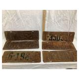 (3) Sets of Vintage Iowa Metal License Plates