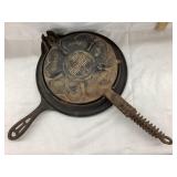 Griswold Heart Star Cast Iron No. 8 Waffle Maker,