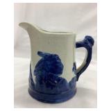 Sleepy Eye 3 3/4"T Stoneware Pitcher, Side
