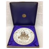 Coalport Mayflower Commemorative Plate w/ Box, 9