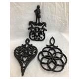 (3) Cast Iron Trivets, Incl. (2) Wilton