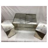 Vintage Metal Bread, Flour & Sugar Drawer Bins,