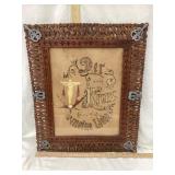 German Punchwork Stichery Religous Art In Ornate