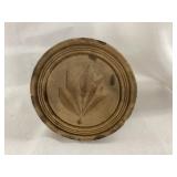 Primitive Wood Butter Pat, 2 1/2"T, 3