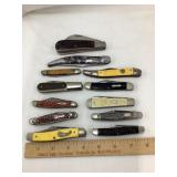 (12) Folding Pocketknives incl. Barlow, Western &