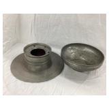(2) Pewter Pieces