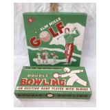 (2) Vintage Board Games, Incl. Double-O Bowling &