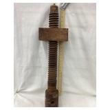 Primitive Wood Industrial Screw, 27" T