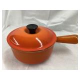 LaCreuset No. 16 Enameled Cast Iron OrangeSauce
