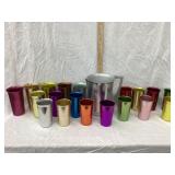 Vintage Aluminum Water Pitcher & (19) Vintage