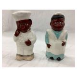 Black Americana Salt & Pepper Shakers, Made in