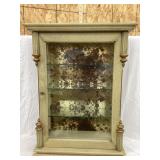 Ornate Display Cabinet w/ Glass Shelves, NO