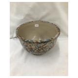 7" Red Wing Stoneware Spongeware Paneled Bowl,