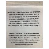 READ ALL BEFORE BIDDING